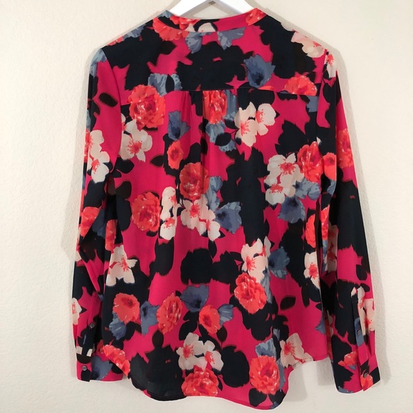 CLOSEOUT \J. Crew Factory\• Printed Henley Blouse - Picture 5 of 7